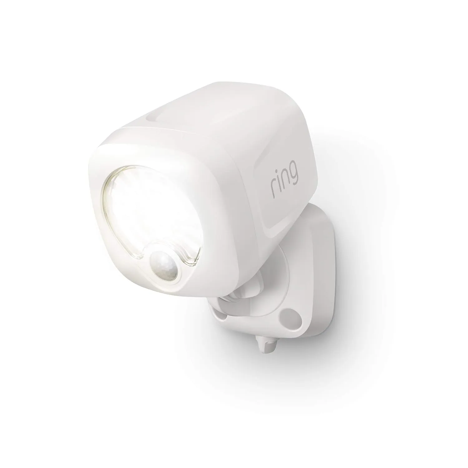 Ring Smart Lighting  Spotlight, Battery-Powered, Outdoor Motion-Sensor Security Light, White (Bridge required)