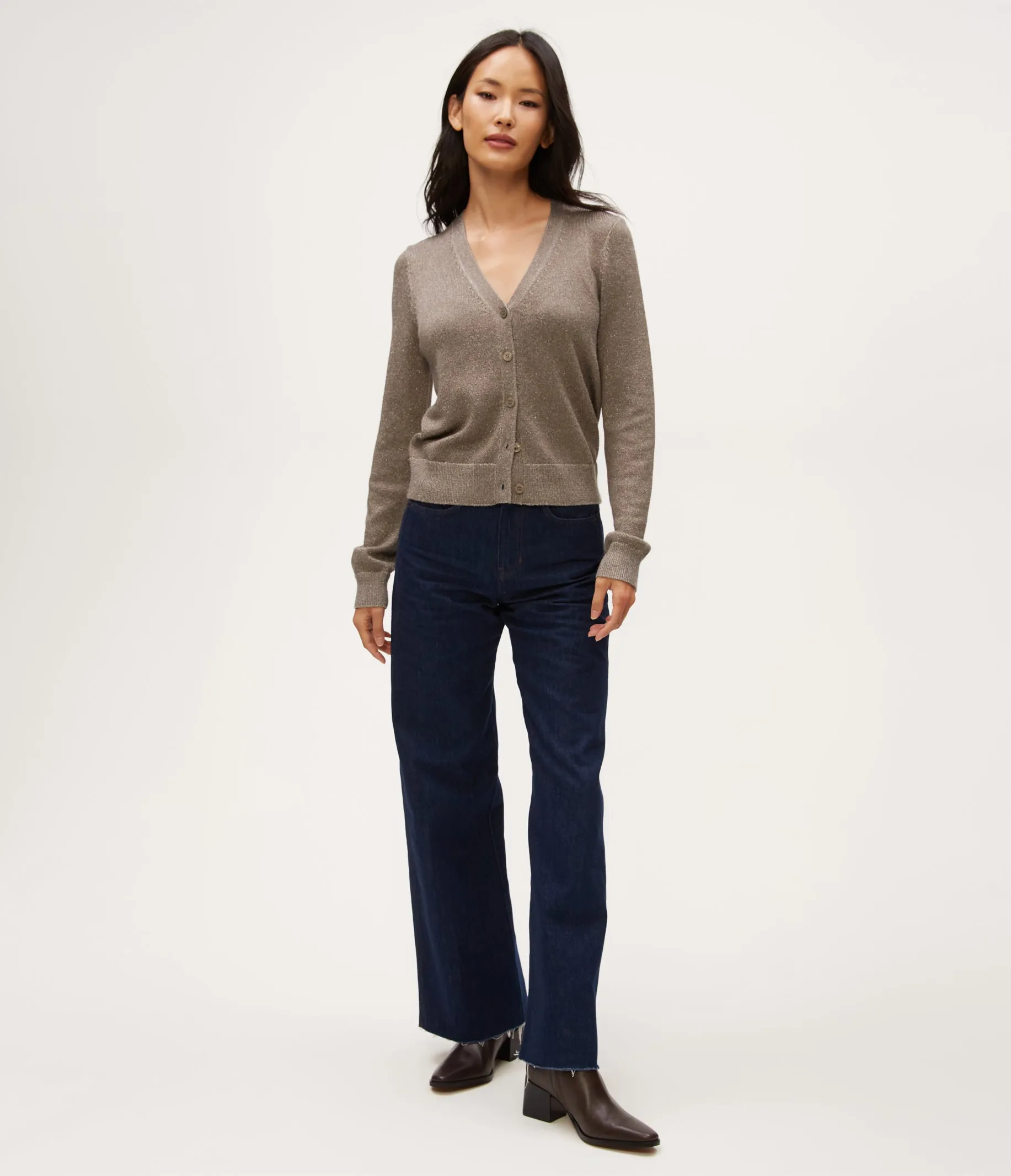 Ruiz Metallic Cardigan
