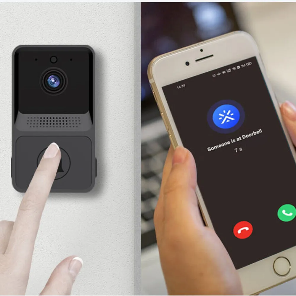 Segasc Wireless WIFI Smart Doorbell with HD Video Camera
