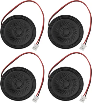 SING F LTD 4Pcs 8 Magnetic Speaker 40mm 2W Mini Speaker with JST-PH Connector Compatible with Raspberry Pi Arduin Cable Length 100mm