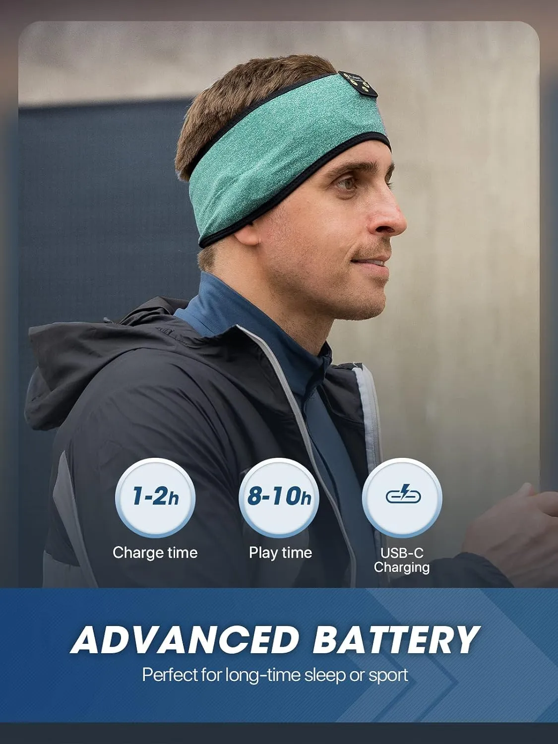 Sleep-Headphones-Headband-Bluetooth - Headphones for Sleeping Sleep Mask with Thin HD Stereo Speakers Perfect for Side Sleepers,Insomnia,Sport,Travel Best Gifts for Men Women