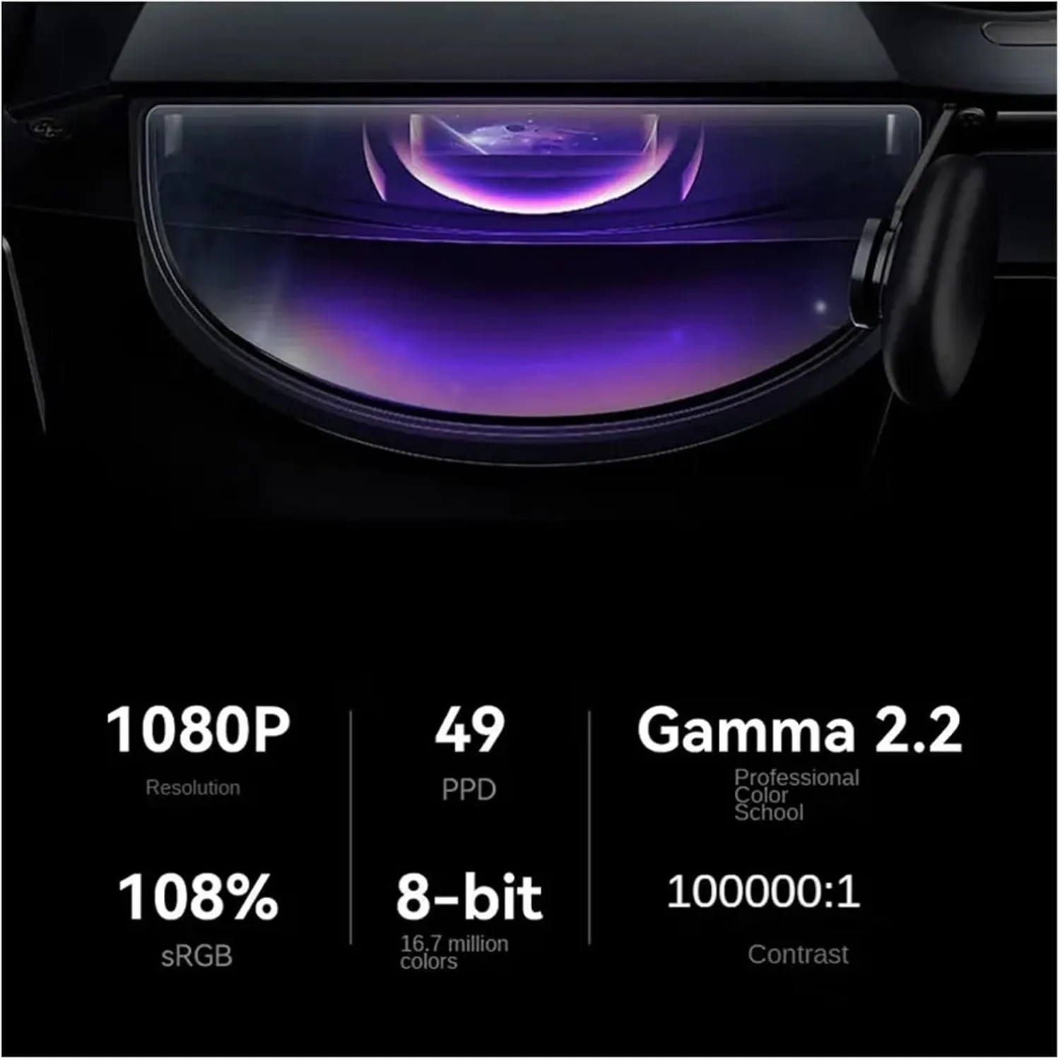 Smart Glasses VR GlassesVR HD Giant Screen Virtual Reality Glasses 120HzVR Virtual Reality Glasses(Color:Ar)
