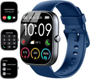 Smart Watch for Men Women (Answer/Make Call), 1.91"HD Smartwatch 2024 Fitness Activity Tracker, 110  Sports IP68 Waterproof, Heart Rate/Sleep Monitor/Pedometer/Calories, Fitness Watch for Android iOS
