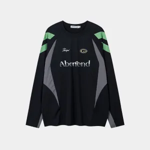 Sporty Stripes | Oversized Graphic Sweatshirt