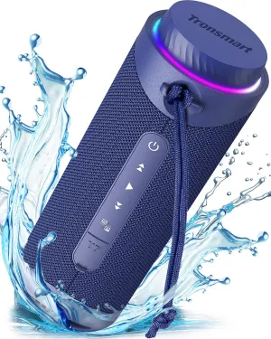 Tronsmart T7 Portable Bluetooth Speakers with 30W 360Surround Sound, Bluetooth 5.3, Enhanced Bass, Wireless Stereo Pairing, Custom EQ via APP, IPX7 Waterproof Speaker for Party, Home, Outdoor(Blue)