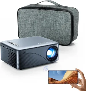 vamvo Mini Projector WiFi Portable Movie Projectors, Outdoor Projector with Stylish streamlined Design, Smartphones and Tablets Can Easy Connection to Video Projectors