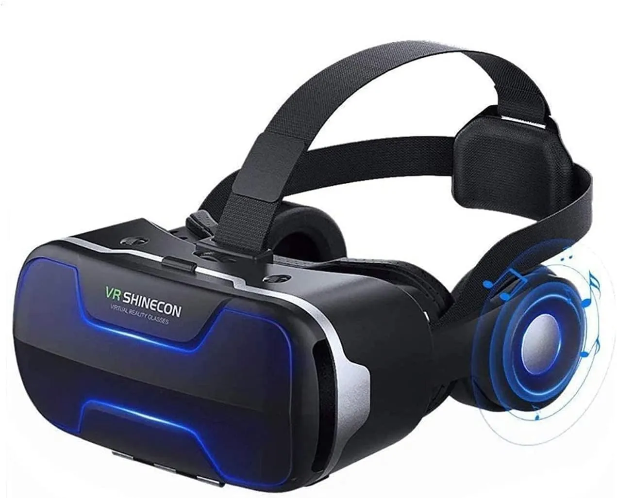 Virtual Reality VR Headset 3D Glasses Headset Helmets VR Goggles for TV, Movies & Video Games (Black)