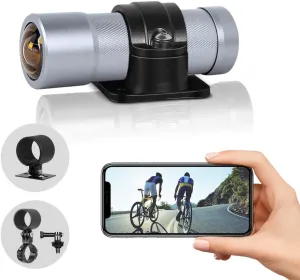 VSYSTO U5X 4K 30FPS Helmet Cam Mini Action Camera Recorder Night Vision Waterproof WiFi Supported 170 Wide Angle Lens with Fisheye Design for Bicycle Motorcycle