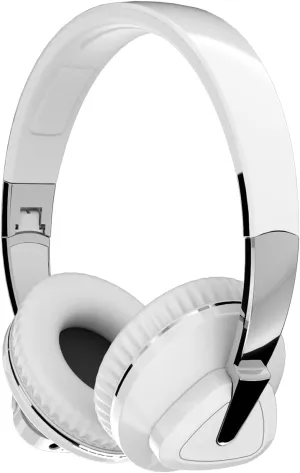 Wireless Bluetooth Headphones over The Ear with Mic, 2-core V5.0 Lossless, 24hrs Playtime for Gym Men Women PC Cellphones (White), 2A537-H3