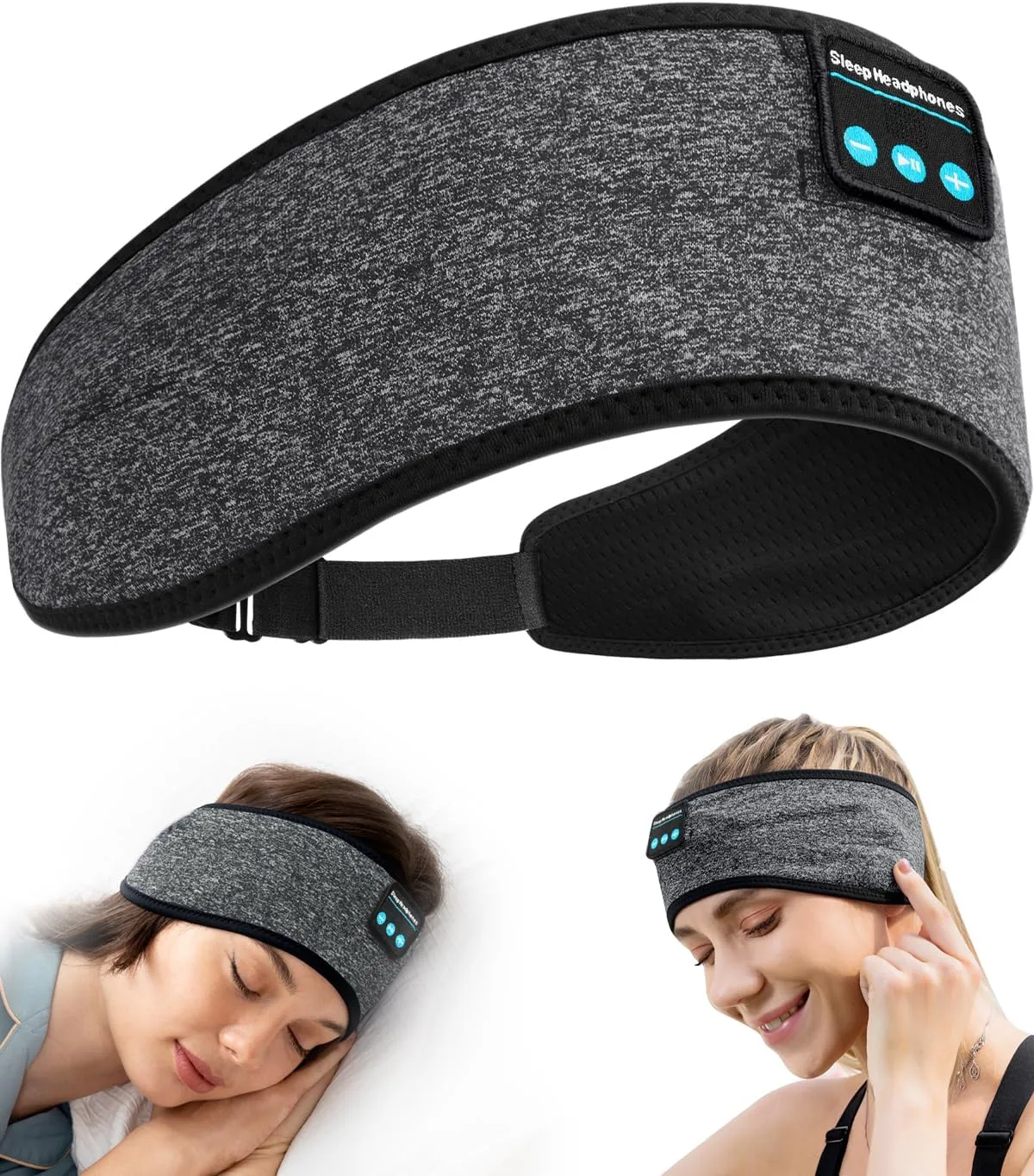 Wireless Headband Headphone, Adjustable Soft Sleeping Headphones, Birthday Gifts Christmas Stocking Stuffers for Men Women Father Husband Wife