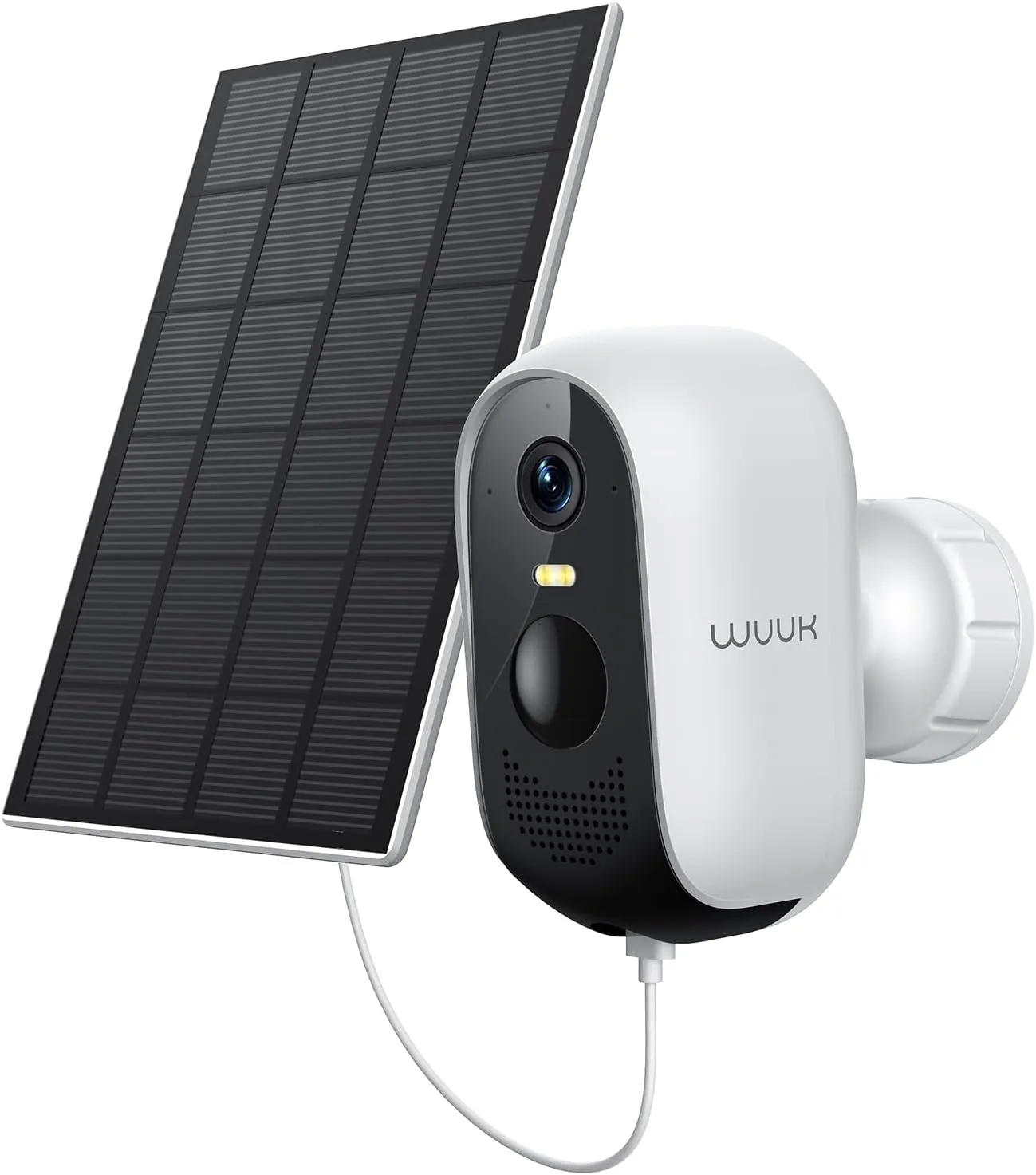 WUUK Add-on Solar Camera, Requires Base Station, Home Security Cameras Wireless Outdoor, 2K HD, No Monthly Fee, Compatible with Alexa & Google