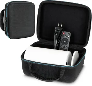 XINGFUDAO Projector Carrying Case Compatible with HY300 Projector/Other Mini Projector, Hard Protective Shell for Small Projector, Projector Case for Traveling/Camping/Business Trips