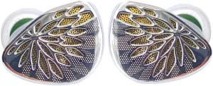 YuXuanJi in Ear Monitors Headphones, Wired Earbuds Earphone with 10mm TPLX Topology Dynamic Driver Zinc Construction, 0.78mm Detachable Cable for IEM, Musician Audiophile, Silver, 4.4mm
