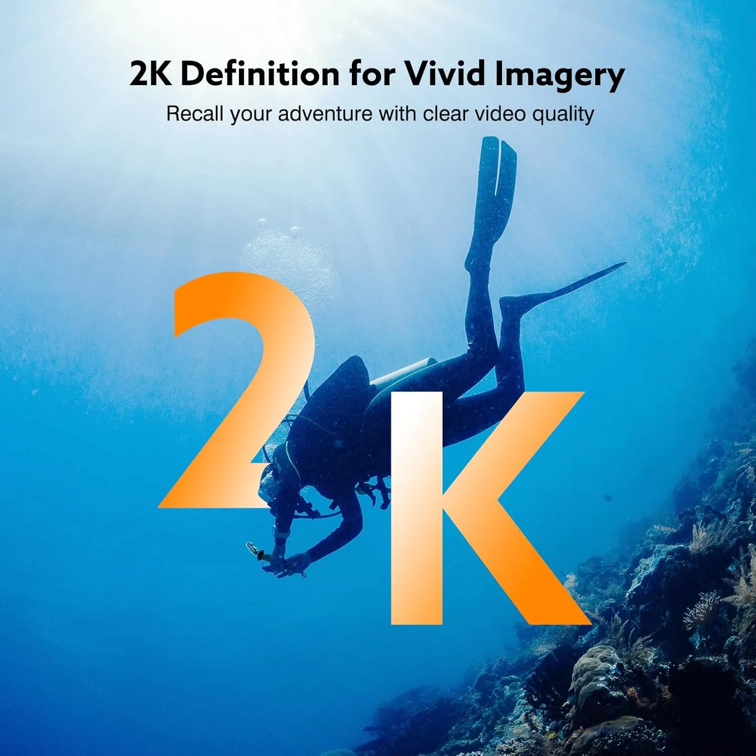 Z10 2K Action Camera, 128GB Wearable Sports Camera with Waterproof Case, Magnetic Clip, and Quick-Mount Accessories, Small Body Cam for Cycling, Diving, Travel, and Outdoor Adventures