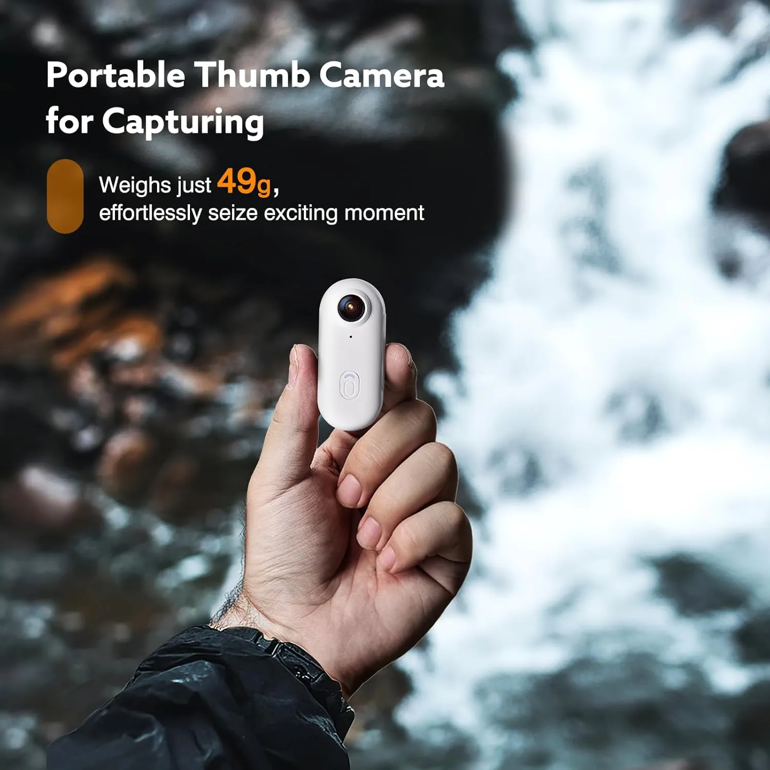 Z10 2K Action Camera, 128GB Wearable Sports Camera with Waterproof Case, Magnetic Clip, and Quick-Mount Accessories, Small Body Cam for Cycling, Diving, Travel, and Outdoor Adventures(WT128GB)